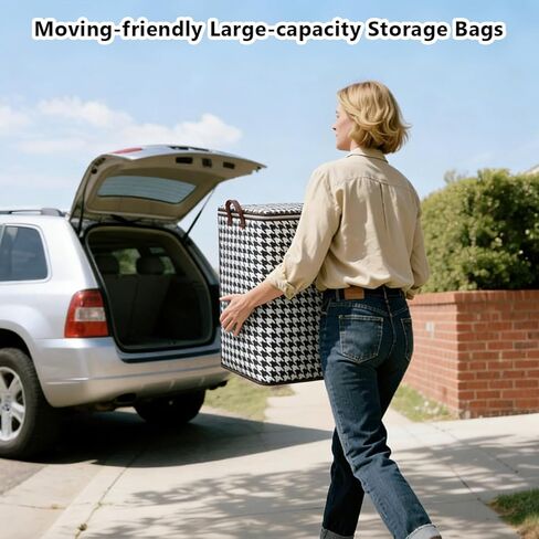 23×19×23-inch Quilt Storage Bag Large Capacity 210L Household Storage Thickened Non-woven Fabric for Seasonal Storage and Moving Ideal for Clothes and Bedding in Saudi Arabia