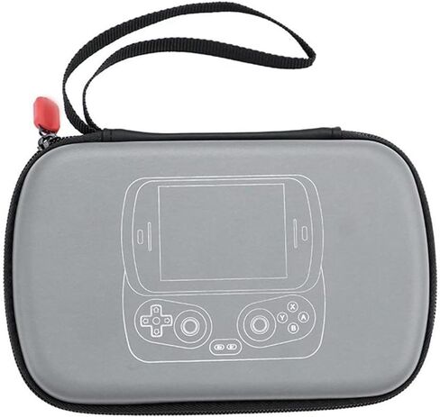 حقيبة حمل صلبة لجهاز Anbernic RG Slide الواقي من الفلانيل حقيبة سفر نحيفة منظم ملحقات رمادي 17.1 × 11.2 × 4 سم مقصورات آمنة تصميم خفيف الوزن لوحدة التحكم في الألعاب in Kuwait