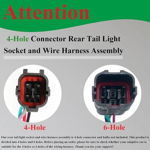 92480-D3010 Tail Light Socket and Wire Harness Assembly Fit for Tucson 2016 2017 2018,Tail Lamp Socket 4 Hole Replaces 92480D3010 92480-D3010 in Saudi Arabia