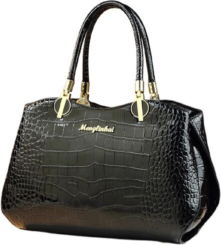 حقائب يد نسائية جلدية بنمط التمساح بمقبض علوي حقيبة حقيبة ذات سعة كبيرة حمل حقيبة المحافظ حقائب كتف متنقلة in Kuwait