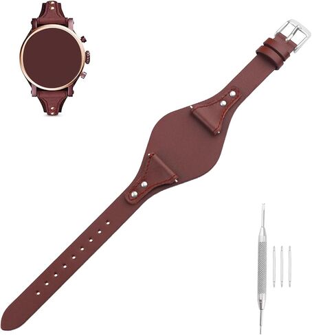 Leather 18mm Watch Bands Compatible Fit for Fossil ES3615 ES3616 ES3625 ES3748 ES3768 ES3786 ES3811 ES3817 ES3820 ES3837 ES3838 ES3841 Replacement Silicone Watch Strap Wirstband Bracelet For Men and Women in Saudi Arabia