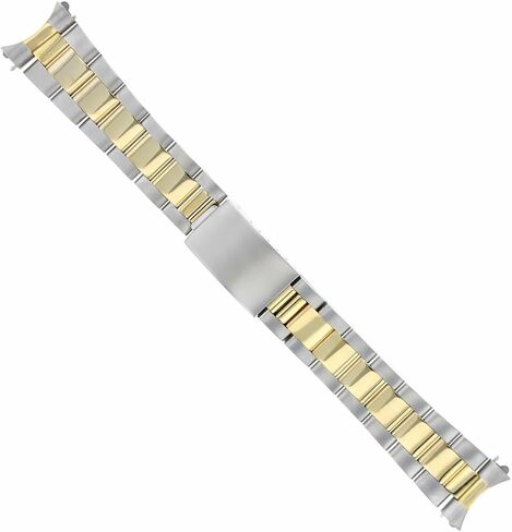 Ewatchparts 19mm Oyster Watch Band Bracelet Compatible With Rolex Oyster Perpetual 15037 15038 15053 15200 Two Tone in Saudi Arabia
