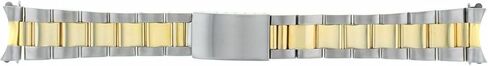 Ewatchparts 19mm Oyster Watch Band Bracelet Compatible With Rolex Oyster Perpetual 15037 15038 15053 15200 Two Tone in Saudi Arabia
