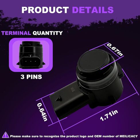 Front and Rear Parking Sensor Backup Parking Assist Pdc Parking Sensor Bumper Suitable for Tesla Model 3 Y S X OEM:1127503-12-C 1127503 Tesla Bumper Sensor Holder in Saudi Arabia