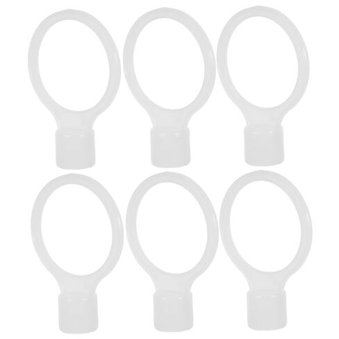 Zerodeko 6pcs Flexible Traffic Cone Connectors Extendable Safety Cone Bar Rings for Parking Lots and Road Construction for Stability and Easy Attachment in Saudi Arabia