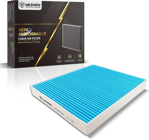 CF11966 Cabin Air Filter for Smooth Airflow & H11-Grade Filtration, Fit for Chevy Silverado 2019-2025, Sierra 2019-2025, Equinox 2018-2025, Malibu Blazer Terrain - Skyblue Composite Media in Kuwait