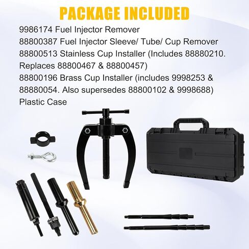 مجموعة أدوات تثبيت أنبوب فوهة الحاقن - مزيل الأكمام الحاقن PSLER / المثبت مناسب لمحرك Mack Truck MP7 MP8 MP10 والمحرك D11 D12 D13، استبدال لـ 9986174 88800387 88800196 in Saudi Arabia