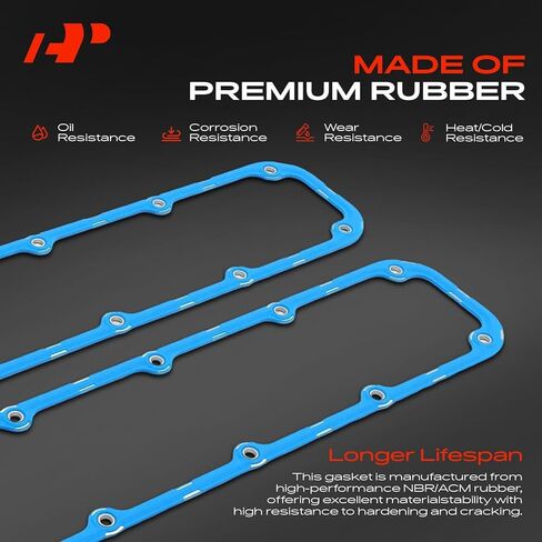 A-Premium Engine Valve Cover Gasket Set Compatible with Jeep Grand Cherokee 1993-1998, Grand Wagoneer 1993 & Dodge Ram 1500 Van 2500 3500, Ramcharger, B150, B250, B350, B1500, B2500, B3500, D150, D250 in Kuwait