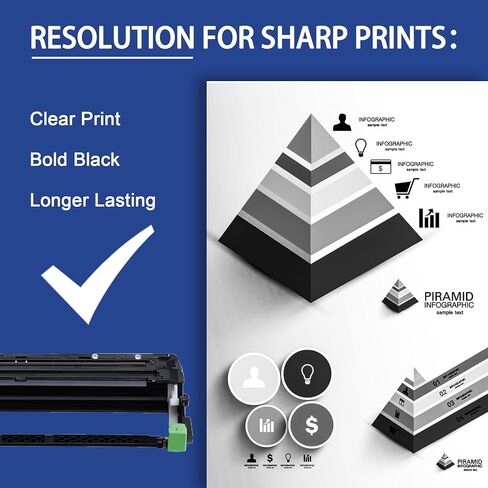DR-229CL Drum Unit 2-Pack Replacement for Brother DR-229CL DR229 CL Drum Unit to Use with HL-L3280CDW HL-L3295CDW MFC-L3765CDW MFC-L3780CDW Printer (Only Drum) in Saudi Arabia