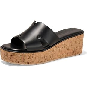 Women's Open Toe Wedge Sandals Slip On Slides Cork Platform Sandal Comfortable Summer Shoes in Kuwait
