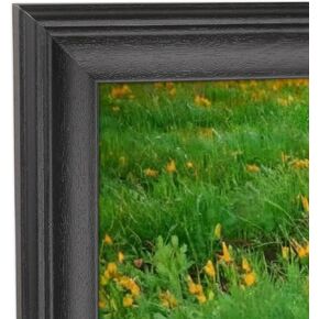 إطار صورة مقاس 11 × 33 بوصة من الخشب الصلب إطار صورة بانوراميكا مقاس 11 × 33 بوصة إطار ملصق إطار اللوحة أسود (X23B1133) in Kuwait