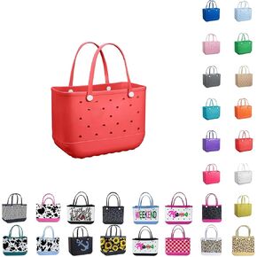EVA Waterproof Beach Tote Bag - Washable Rubber Bag for Beach Pool Boat Sports Travel in Saudi Arabia