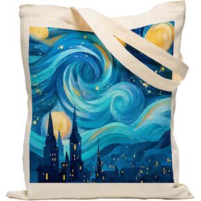 حقيبة حمل قماشية، حقائب بقالة قابلة لإعادة الاستخدام، توسيع أشرطة الكتف، العمل، الشاطئ، التسوق وصالة الألعاب الرياضية، هدايا لمحبي الكتب in Kuwait