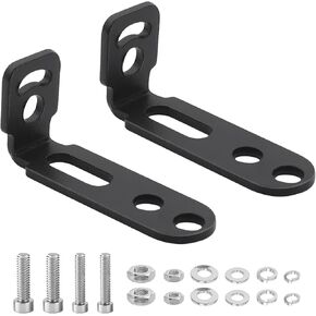 jose2015 2PCS دراجة نارية الضباب ضوء قوس L على شكل تصاعد قوس، حامل تمديد عالمي أضواء القيادة ضوء جبل بين قوسين أسود in Kuwait