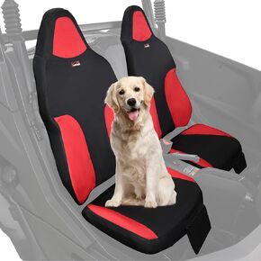 StarknightMT Zforce 950 Seat Cover Water-resistant Compatible with Cfmoto Zforce 950 2023-2026 1680D Cushion Cover with Pocket UTV Protection for Front Rear Seats Black and Red in Saudi Arabia