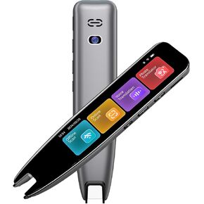 قلم مترجم وقلم قارئ المسح الضوئي لمتعلمي اللغة وعسر القراءة وصعوبات التعلم والأطفال والكبار، قلم ترجمة OCR وماسح ضوئي للقلم، جهاز تحويل النص إلى كلام لـ 142 لغة (رمادي) in Kuwait