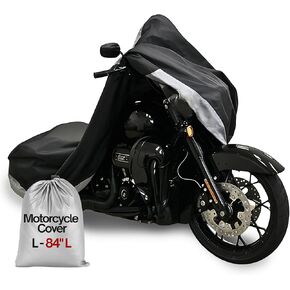 أغطية فورموزا غطاء دراجة نارية لجميع المواسم - حماية شديدة من المطر والأشعة فوق البنفسجية، مقاومة للحرارة - تناسب عالمي حتى 108 بوصة - فتحات قفل، شرائط عاكسة - حماية داخلية/خارجية للدراجة (XXL، جمجمة) in Kuwait
