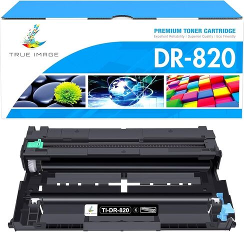 استبدال وحدة الطبل DR820 المتوافقة مع TRUE IMAGE لطابعة Brother DR820 DR-820 DR 820 لـ HL-L6200DW MFC-L5700DW MFC-L5800DW MFC-L5900DW MFC-L6700DW (أسطوانة سوداء، وليس خرطوشة حبر) in Kuwait
