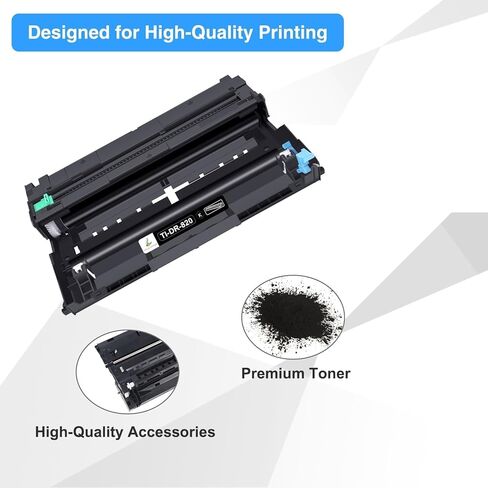 استبدال وحدة الطبل DR820 المتوافقة مع TRUE IMAGE لطابعة Brother DR820 DR-820 DR 820 لـ HL-L6200DW MFC-L5700DW MFC-L5800DW MFC-L5900DW MFC-L6700DW (أسطوانة سوداء، وليس خرطوشة حبر) in Kuwait