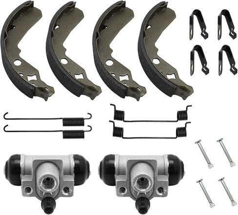 Front/Rear Brake Wheel Cylinders Shoes 2 SET fit for Kawasaki Mule 600 610 SX KAF400 2010-2018 in Saudi Arabia