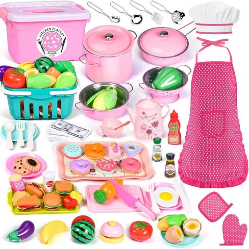 86PCS Kids Play Kitchen Toys: 2025 Kids Grill Playset with Smoke, Sound, Light, UV&Water Color-Changing Play Food, Pretend Kids Kitchen Playset, Interactive BBQ Outdoor Toys, Birthday Gift for Toddler in Saudi Arabia