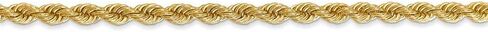 Roy Rose Jewelry 14K Yellow Gold 3mm Handmade Regular Rope Chain Anklet Bracelet ~ Length 9'' inches in Saudi Arabia