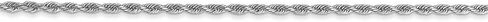 Roy Rose Jewelry Leslies 14K White Gold 1.5mm Diamond Cut Rope Chain Anklet Bracelet ~ Length 9'' inches in Saudi Arabia