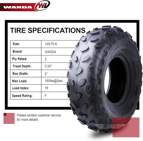 واندا (مجموعة 2) إطار Go Kart ATV 145/70-6 145x70x6 145x70-6 10037 in Saudi Arabia