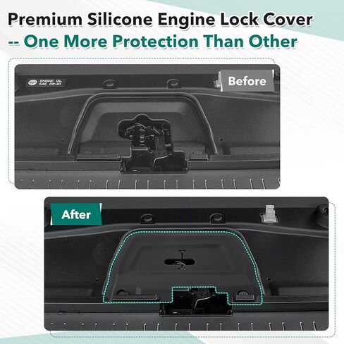 Karltys Headlight Cover Plate, Silicone Front Hood Latch Protective Pad, Engine Compartment Side Protection Plate Compatible with Toyota Land Cruiser Prado 250 LC250 2024-2025 2026(Not for 1958) in Saudi Arabia