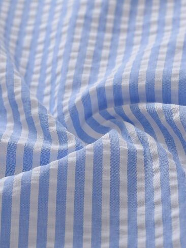 Latuza Women's Seersucker Pajamas Capris Cotton Capri Pj Pants in Saudi Arabia