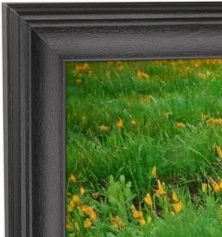 إطار صورة مقاس 11 × 33 بوصة من الخشب الصلب إطار صورة بانوراميكا مقاس 11 × 33 بوصة إطار ملصق إطار اللوحة أسود (X23B1133) in Kuwait