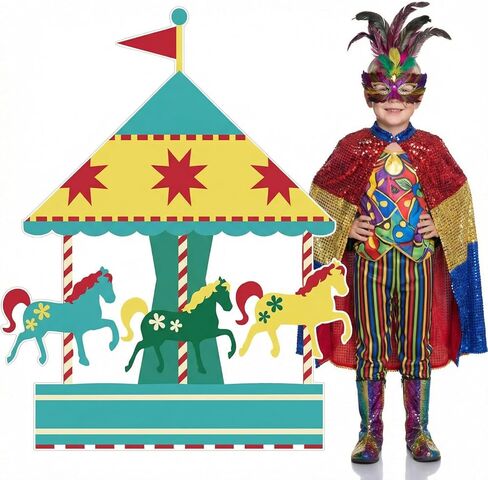 Carnival Circus Party Decoration 3ft Circus Theme Birthday Party Supplies Elephant Show Cardboard Cutout Standup Photo Booth Backdrop Props Life Size for Birthday Carnival Weddings in Saudi Arabia