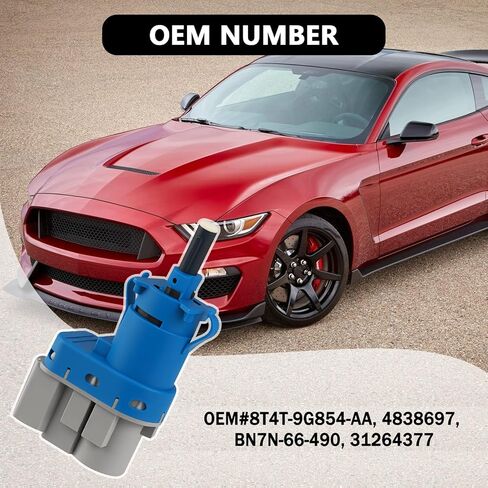 مفتاح إضاءة فرامل السيارة ذو 4 سنون يحل محل OEM 4838697 / 8T4T-9G854-AA، مفتاح فرامل السيارة المتين المتوافق مع لينكولن ميركوري فورد مازدا، ملحقات السيارة الأساسية مفاتيح دواسة الفرامل in Saudi Arabia