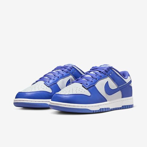 Nike Dunk Low Women's Shoes (White/White/Sapphire) in Saudi Arabia