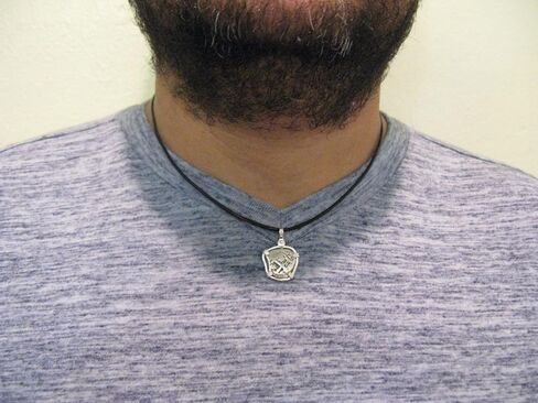 Small Versatile Sterling Silver Reproduction Pendant of a "1 Reale" Pirate Doubloon in Kuwait