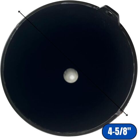 Auto Long Neck Funnel | Pack of 2 | 18" (45.7 cm) Length, 5" (12.7 cm) Diameter Mouth | Sturdy Black Plastic | Ideal for Oil, Transmission Fluid, Gasoline Additives in Saudi Arabia