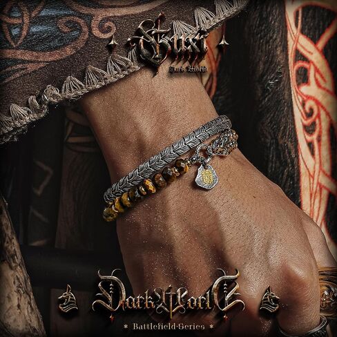 سوار عين النمر الطبيعي من GUXI-Hunt للرجال، خرز من الأحجار الكريمة الفاخرة، سوار حماية مصنوع يدويًا نقيًا، قلادة من الفضة الإسترليني عيار 925، هدايا لتخفيف التوتر، أساور أفضل صديق in Kuwait