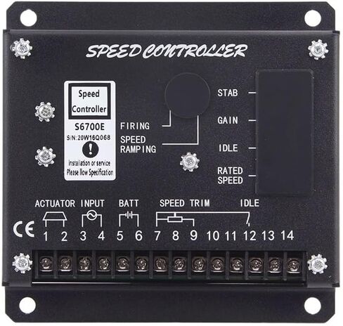 DC24V S6700H S6700E Generator Engine Speed Controller Governor Actuator Control Module Motor Panel Power Generator Parts(S6700E) in Saudi Arabia