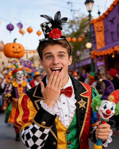 Mini Top Hat for Women Black and White Checkered Clown Headband Checkered Crazy Hats for Adults Men Halloween Cosplay Costume Accessories in Kuwait