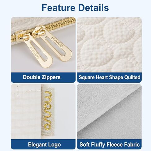 حقيبة كمبيوتر محمول MOSISO مقاس 13-14 بوصة، حافظة كمبيوتر محمول مقاس 13.3 بوصة متوافقة مع MacBook Air 13 13.3 13.6/Pro 13/14، HP Dell ASUS Lenovo، حقيبة كمبيوتر مبطنة لطيفة على شكل قلب مربع للنساء، رملي in Kuwait