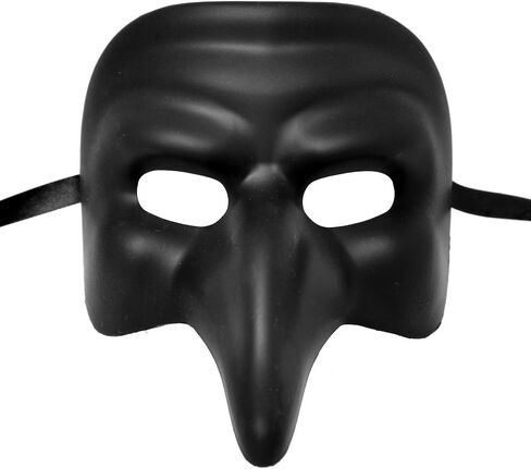 L.M.K Phantom of the Opera Venetian Masquerade Mask - Metallic Black in Saudi Arabia