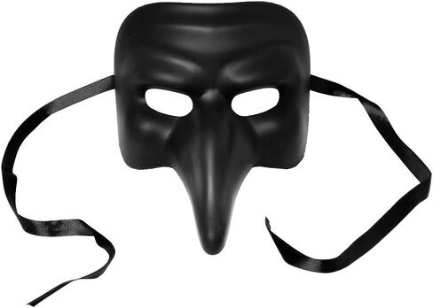 L.M.K Phantom of the Opera Venetian Masquerade Mask - Metallic Black in Saudi Arabia