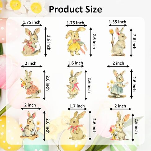 Vintage Easter Decoration Wooden Hanging Ornaments - 36Pcs Vintage Style Rabbits Bunny Wood Cutouts Rustic Farmhouse Spring Tree Decor Home Easter Party Supplies in Saudi Arabia