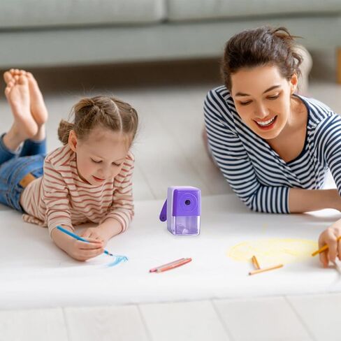 Manual Color Pencil Purple Small Sharpener Handheld for Kids for Colored Pencils in Kuwait
