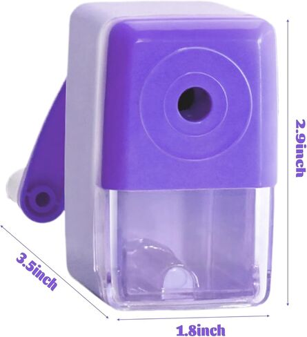 Manual Color Pencil Purple Small Sharpener Handheld for Kids for Colored Pencils in Kuwait