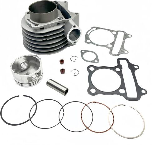 57.4 مللي متر تتحمل اسطوانة مع جوانات ومجموعة إعادة بناء المكبس لمحرك GY6 150cc 4 السكتة الدماغية 152QMI 157QMJ سكوتر الدراجة الذهاب كارت ATV in Kuwait