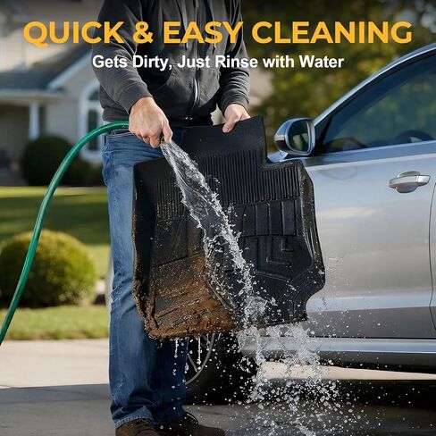 Floor Mats for Kia Seltos 2024-2026, All Weather Floor Mats Trunk Cargo Liner with Backrest Protectors Accessories, Full Coverage Set (Not fit Subwoofer) in Kuwait