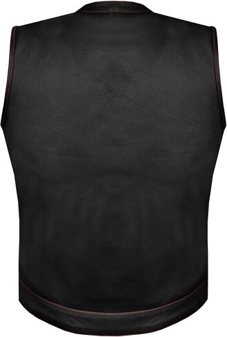 Motorcycle Womens Light weight Club Purple & Red Paisley Liner Leather Vest 2 Colors in Saudi Arabia