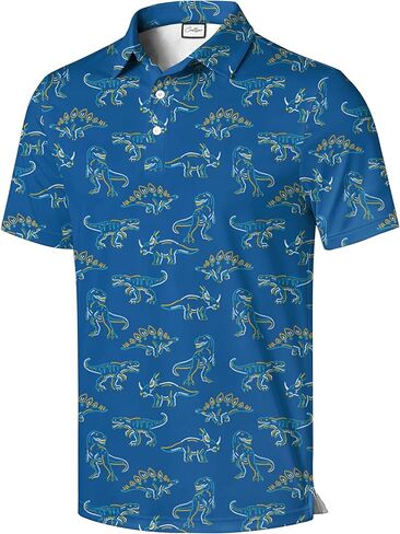 Wolf Graphic Polo Shirt, White with Black Collar, Watercolor Art Design, Short Sleeve in Saudi Arabia