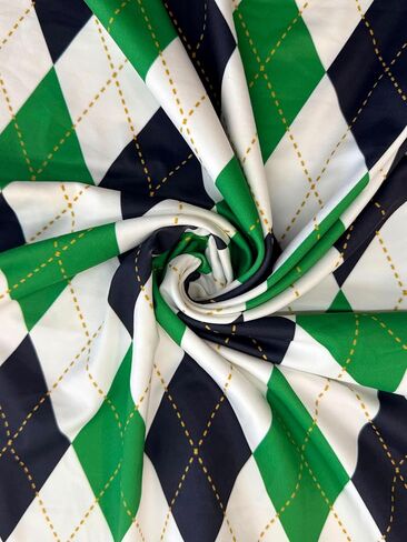 Polo Shirt, Black and White Checkered Pattern, Short Sleeve, Collared, Regular Fit in Saudi Arabia
